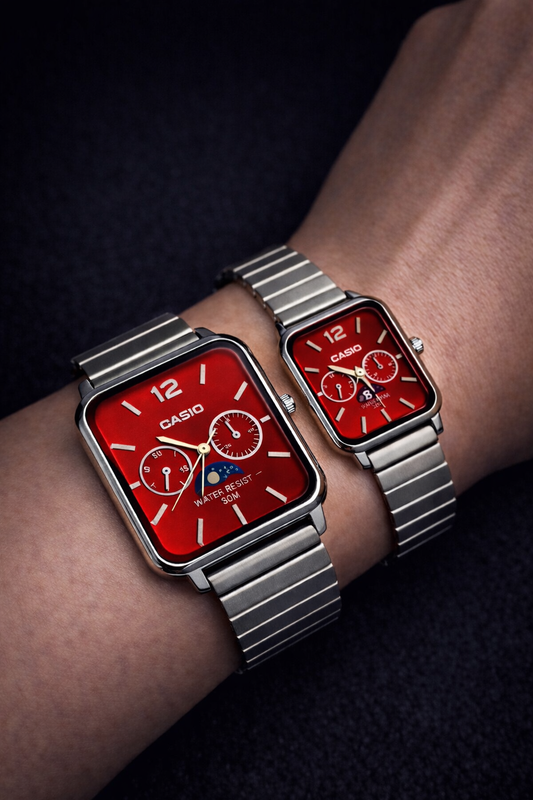 Kırmızı Casıo Moon - Çiftler için