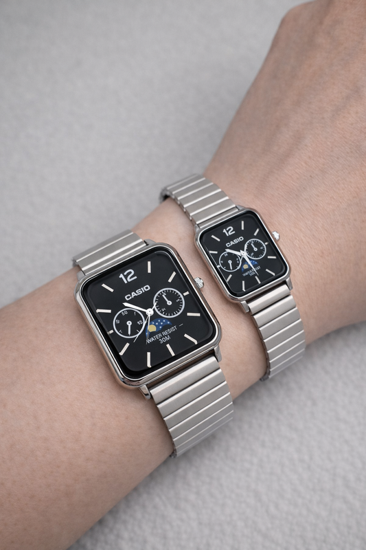 Siyah Casıo Moon - Çiftler için