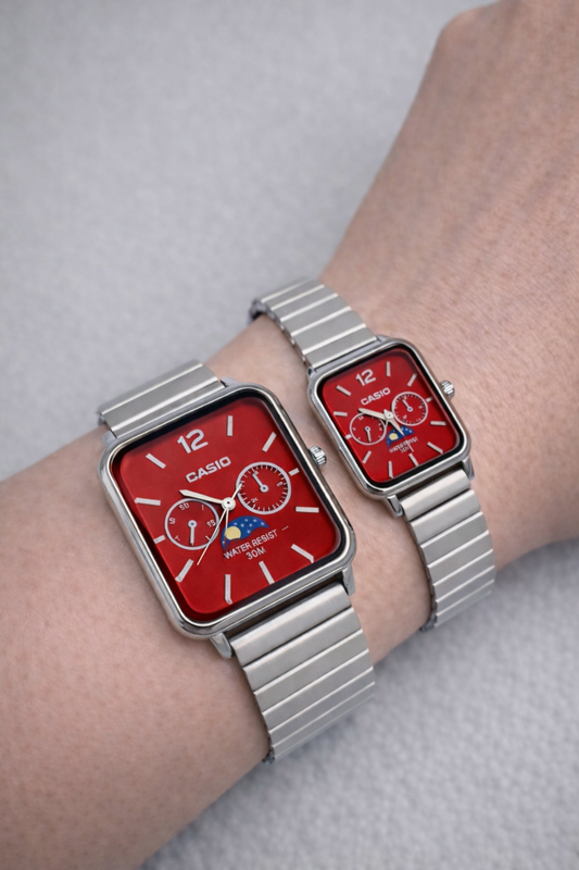 Kırmızı Casıo Moon - Çiftler için